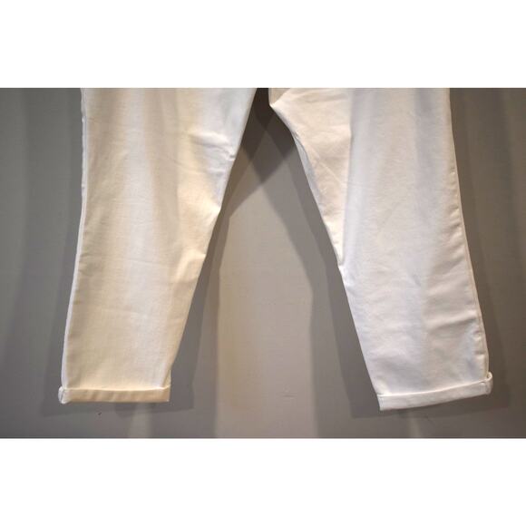 Democracy White Jeans Size 18W Absolution Cropped Ankle - Picture 6 of 10